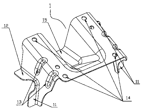 Automobile storage battery holder assembly