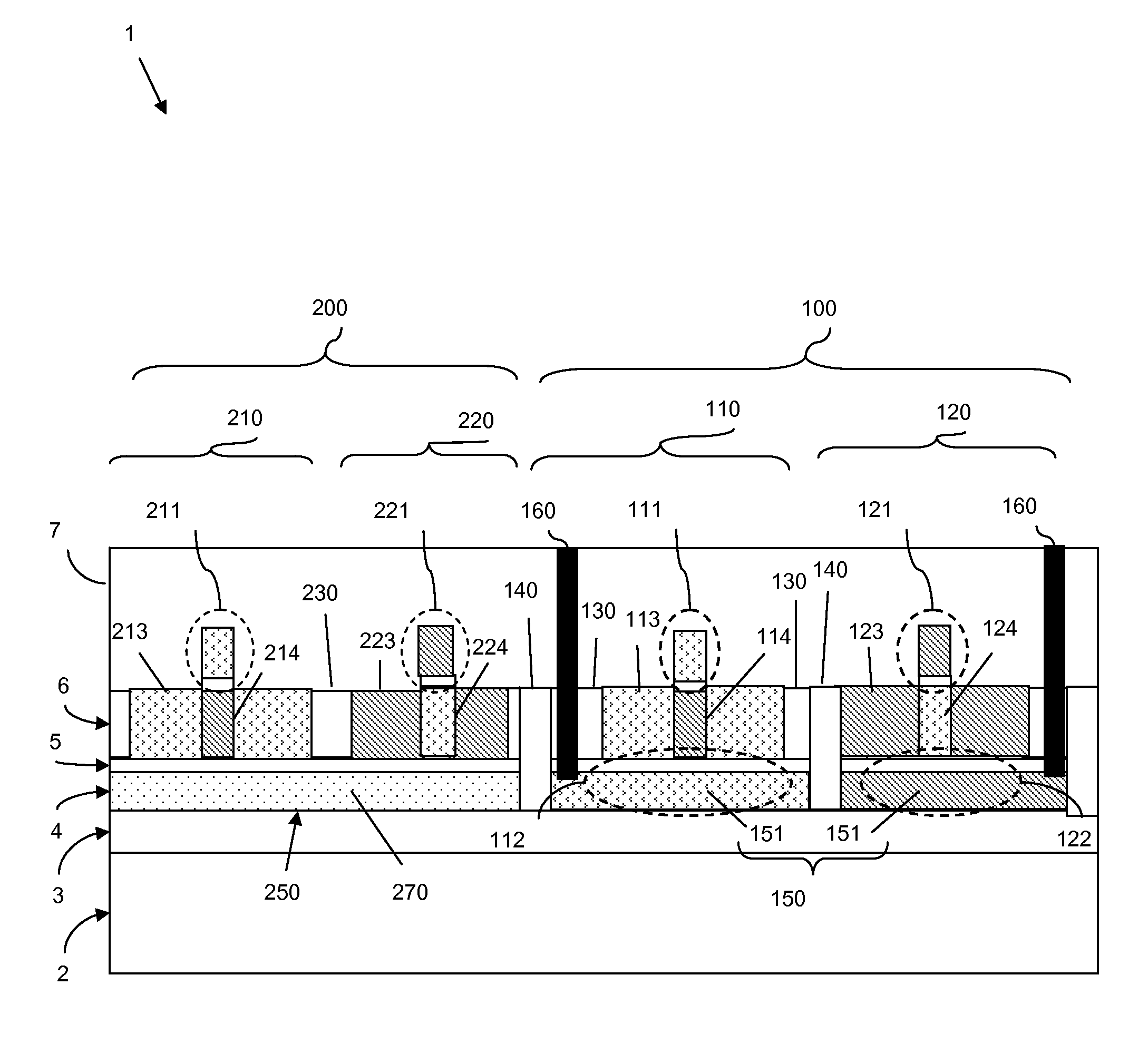 Ultra-thin logic and backgated ultra-thin SRAM