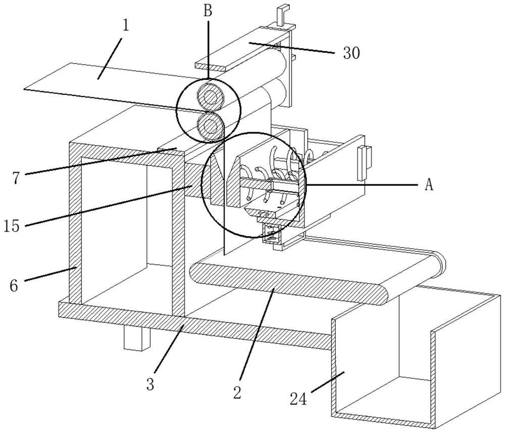 A cloth cutting device for textile fabric processing with replaceable blades