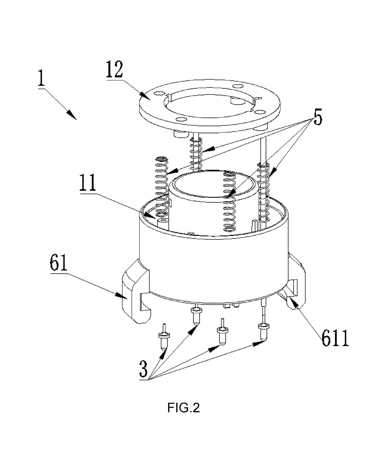 Electrical connector for Christmas lamp trees