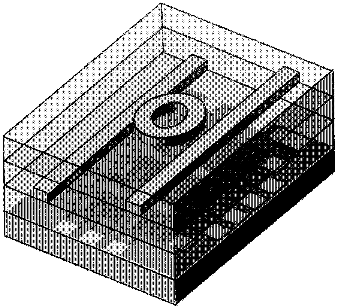 Three-dimensional photoelectric integrated filter realized based on CMOS post-process and preparation method thereof