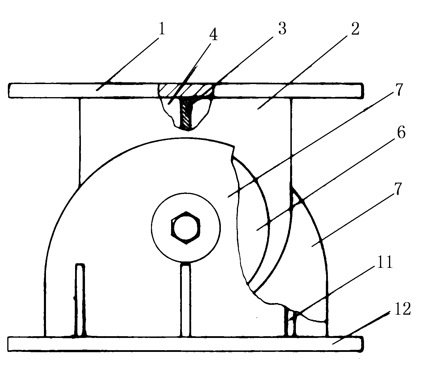 Damping type hinge pin support