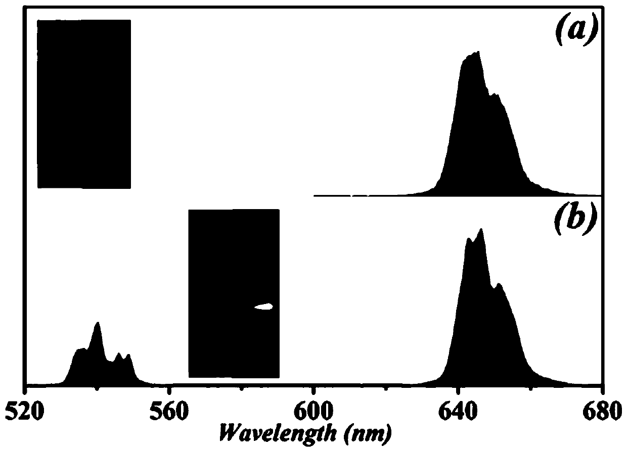 Dual-mode fluorescent anti-counterfeiting material and preparation method thereof