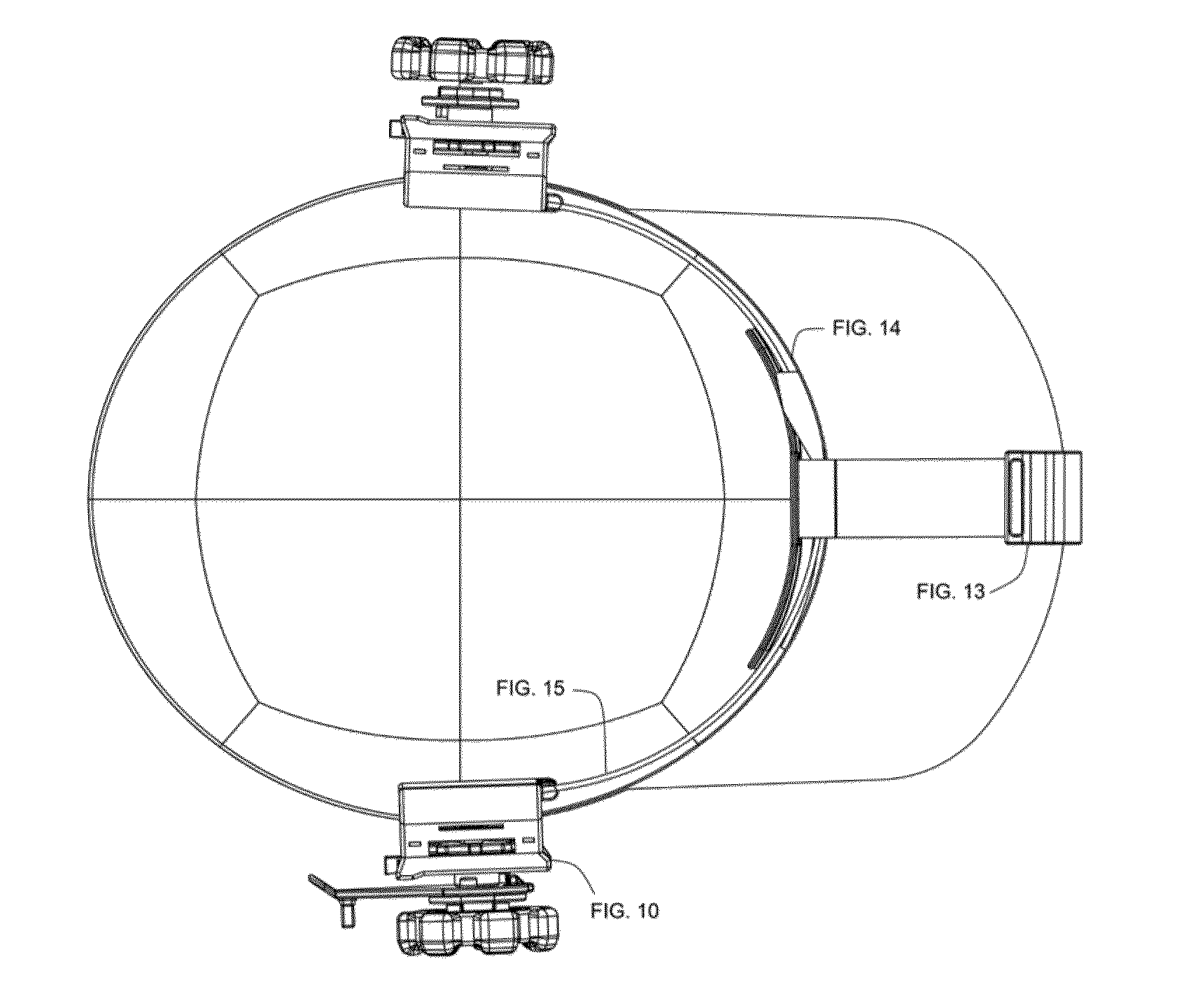 Adapter for protective head gear