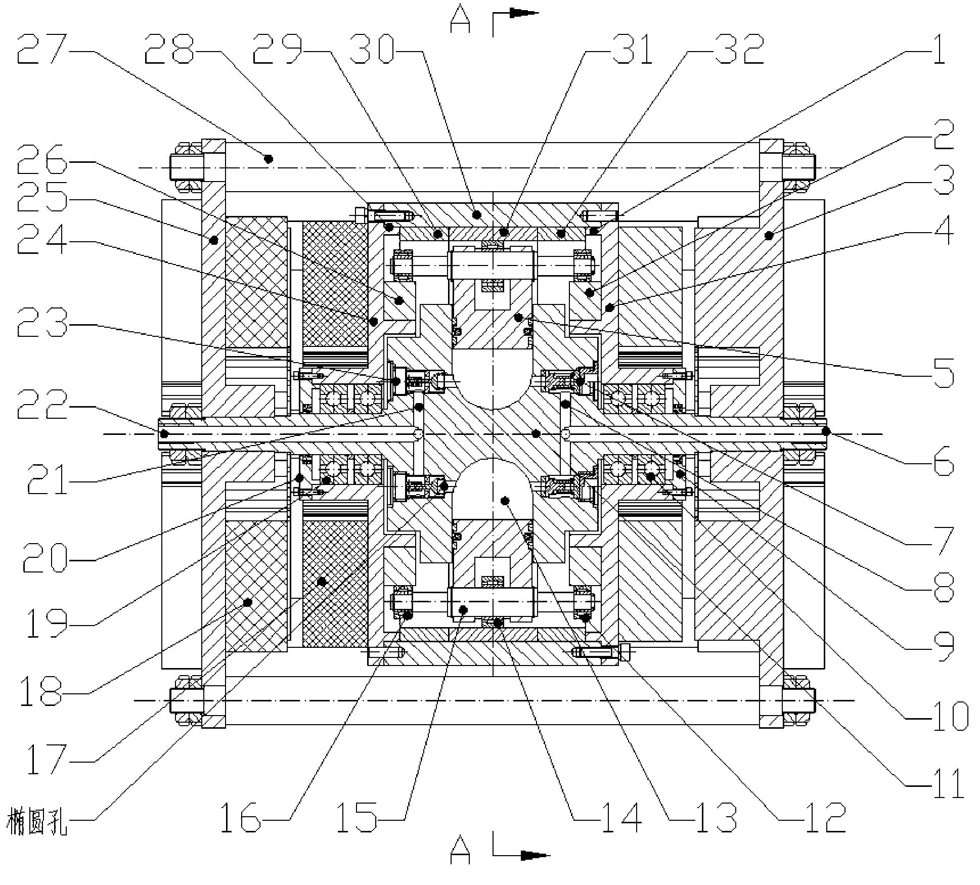 External-rotor radial plunger hydraulic pump integrated with motors