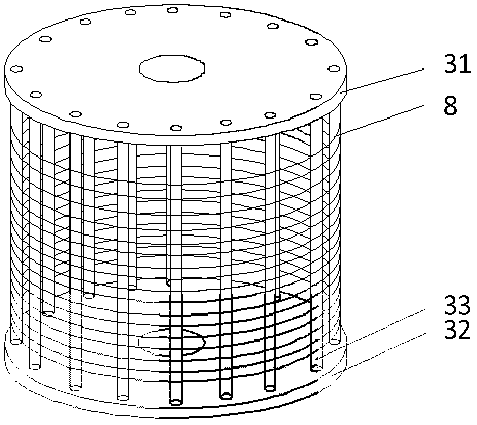 Device and method for depositing film on SiC fiber surface