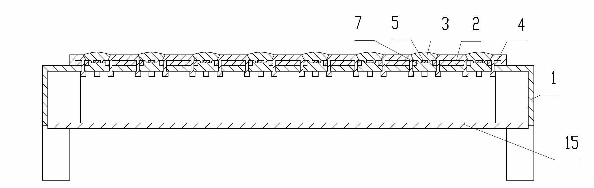 LED (light-emitting diode) dot matrix display screen and combined dot matrix display screen