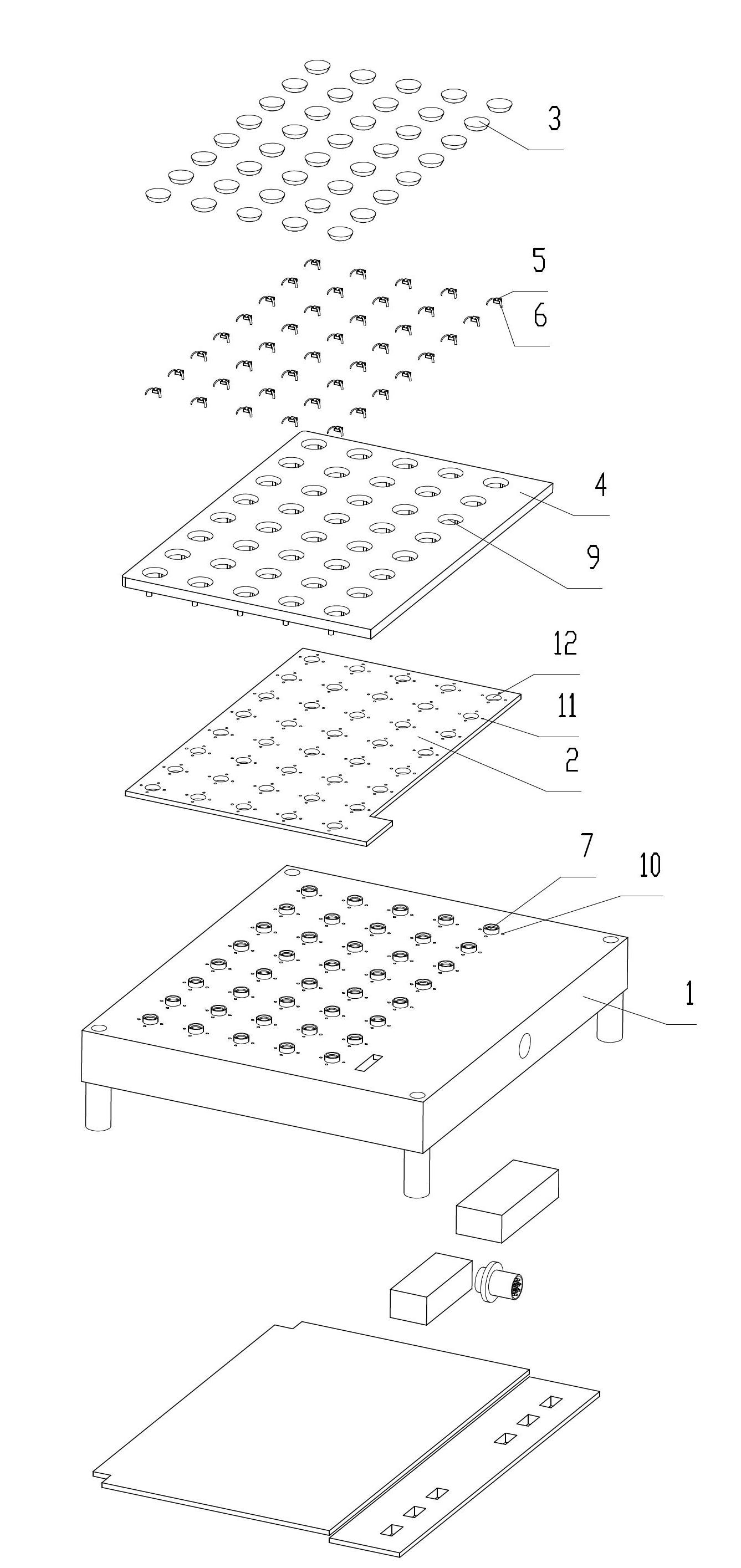 LED (light-emitting diode) dot matrix display screen and combined dot matrix display screen