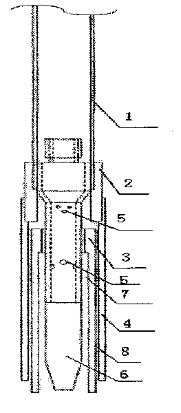 Windproof nozzle for welding double-layer gas shield