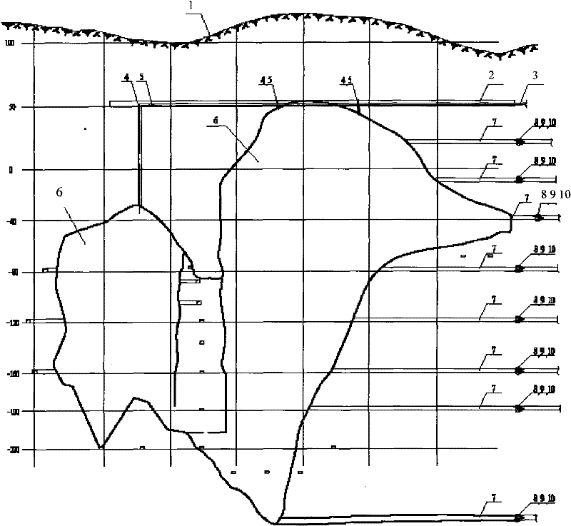 Full tailing filling method in large goafs