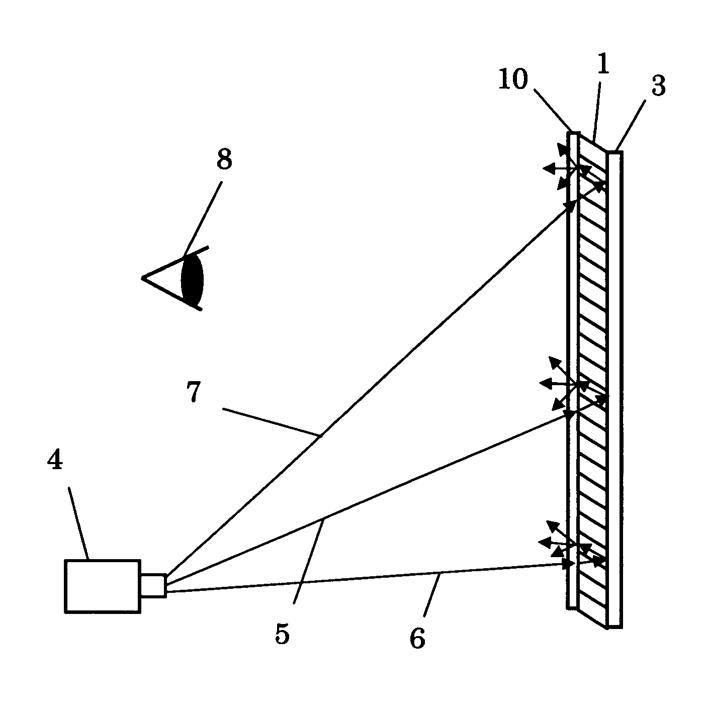 Screen and image projector using the screen