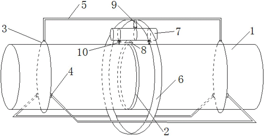 On-site X-ray rolling radiographic device for pipeline