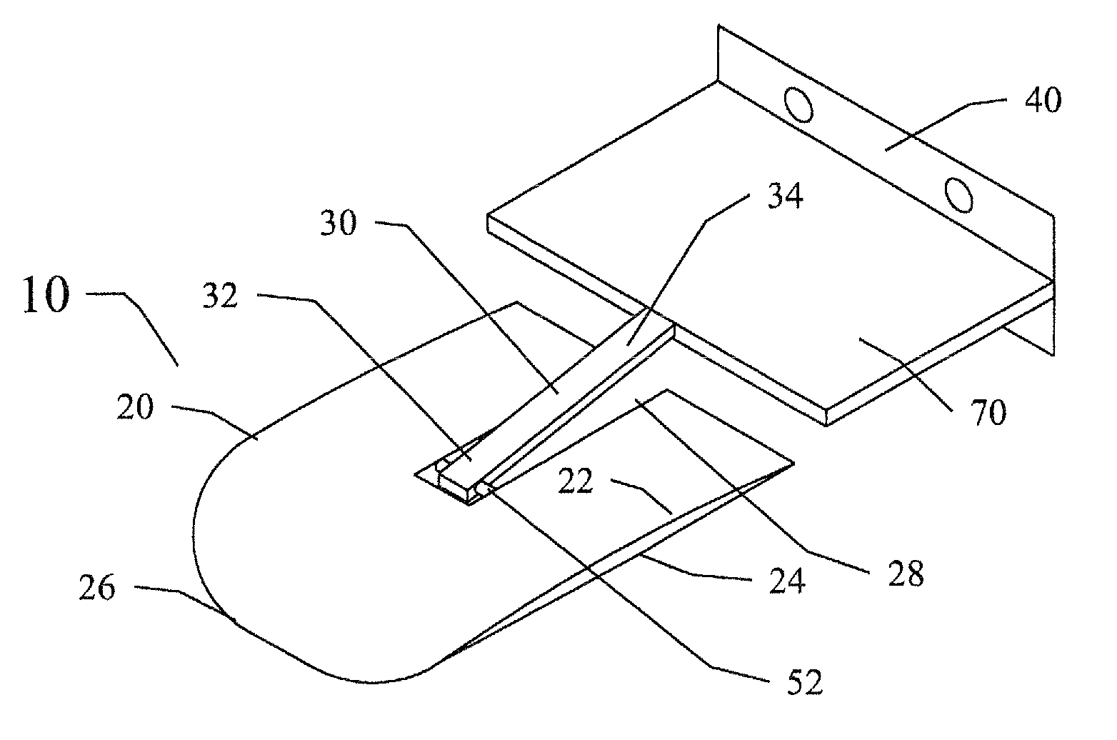 Vessel trim-tabs with pivotal connection