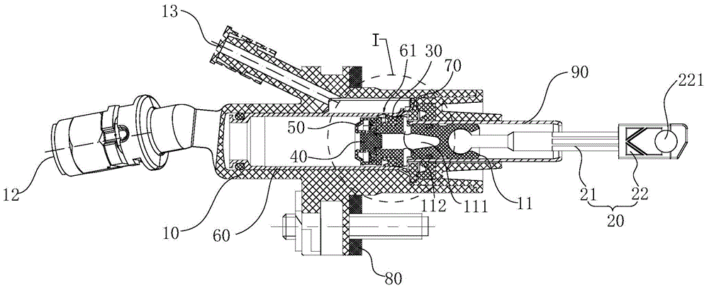 Automobile clutch master cylinder