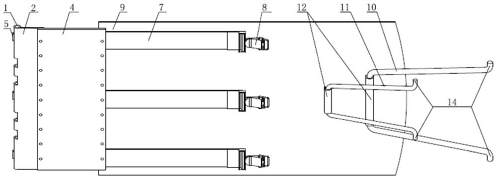 Protection type guiding device and system for flexible transportation part and installation method of protection type guiding system