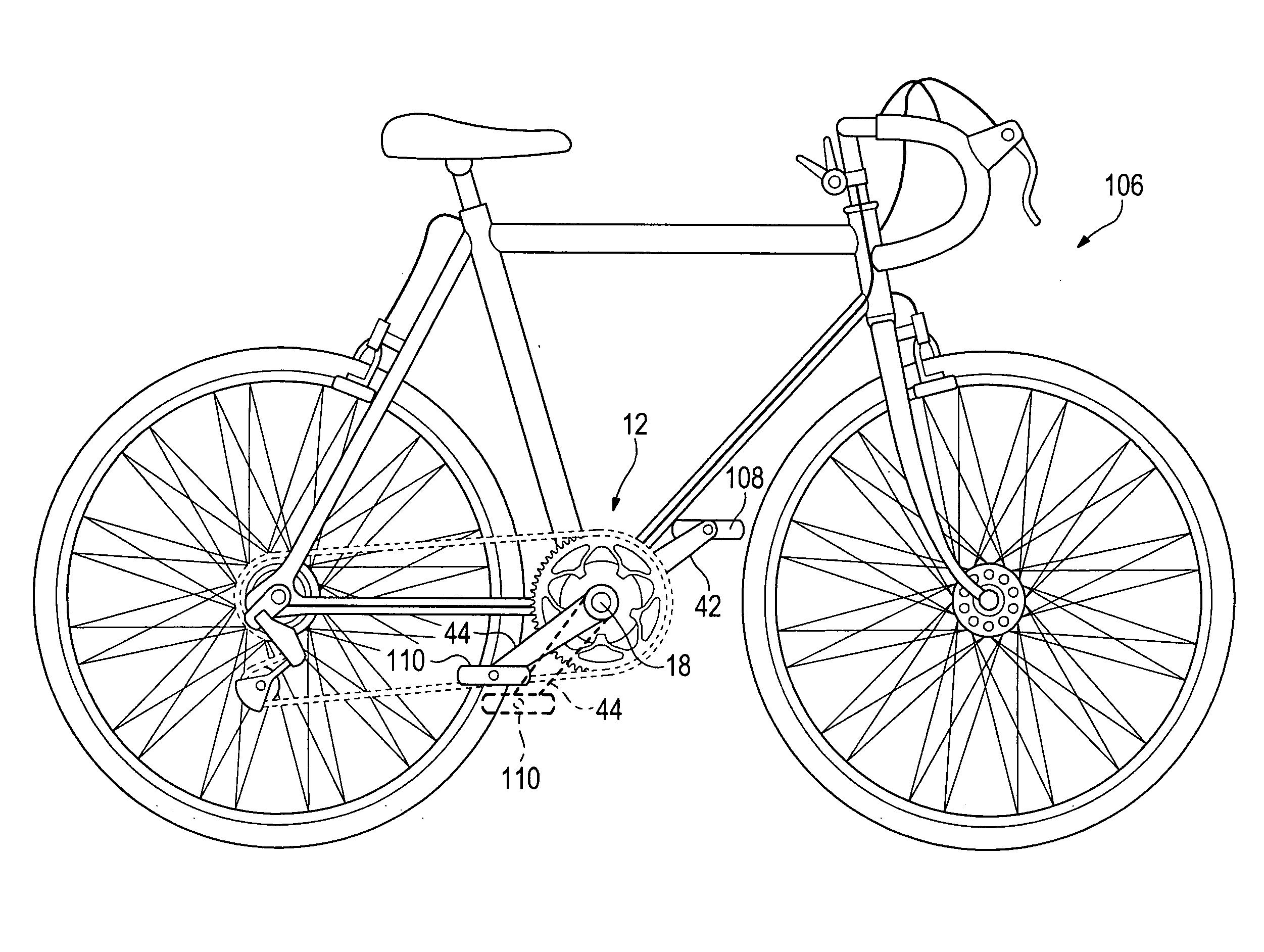 Crank mechanism and bicycle incorporating same