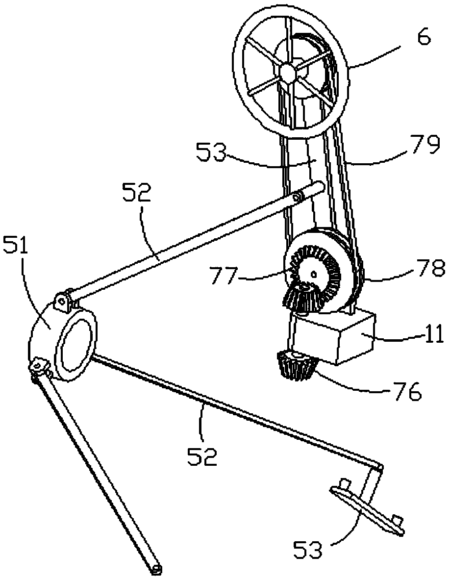 Sweeping device for inner wall of FRPP pipe fitting