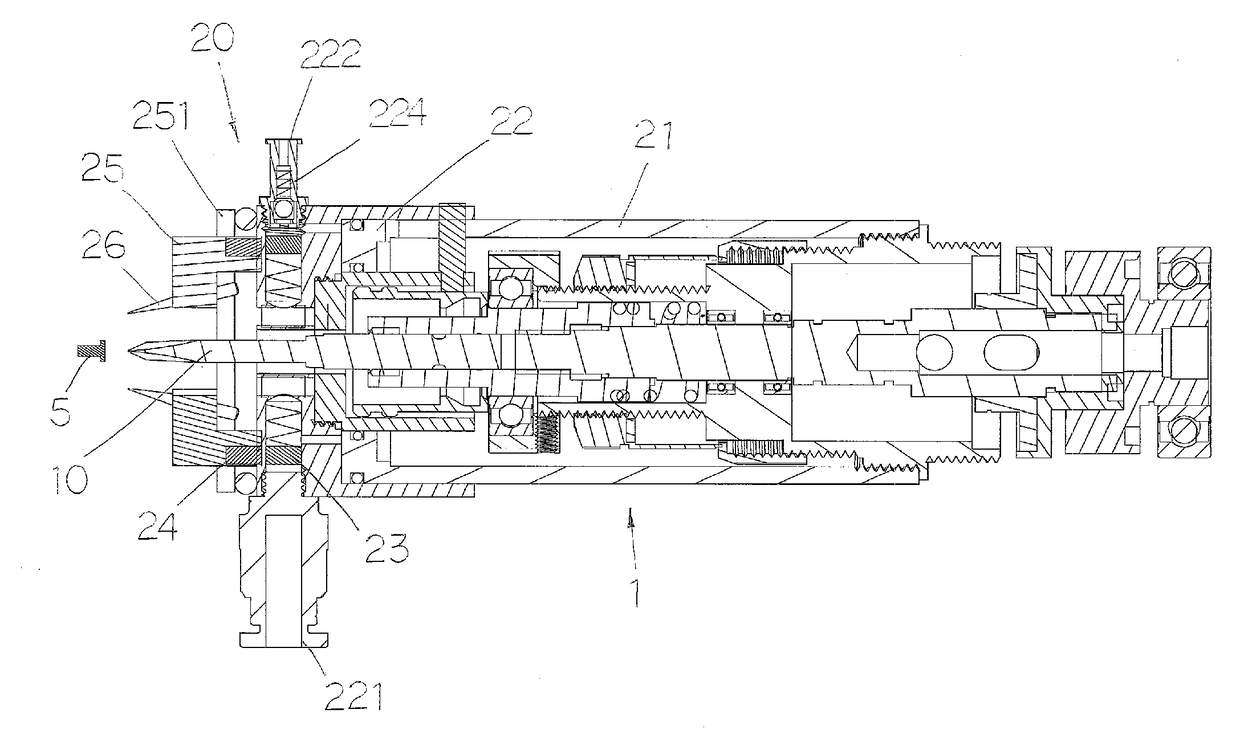 Magnetic levitation screw-clamping jaw for automatic screwdrivers