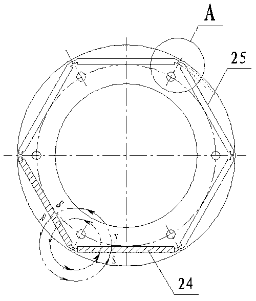 Energy-conservation machine tool main shaft drive mechanism and matched lanthanon permanent magnet motor