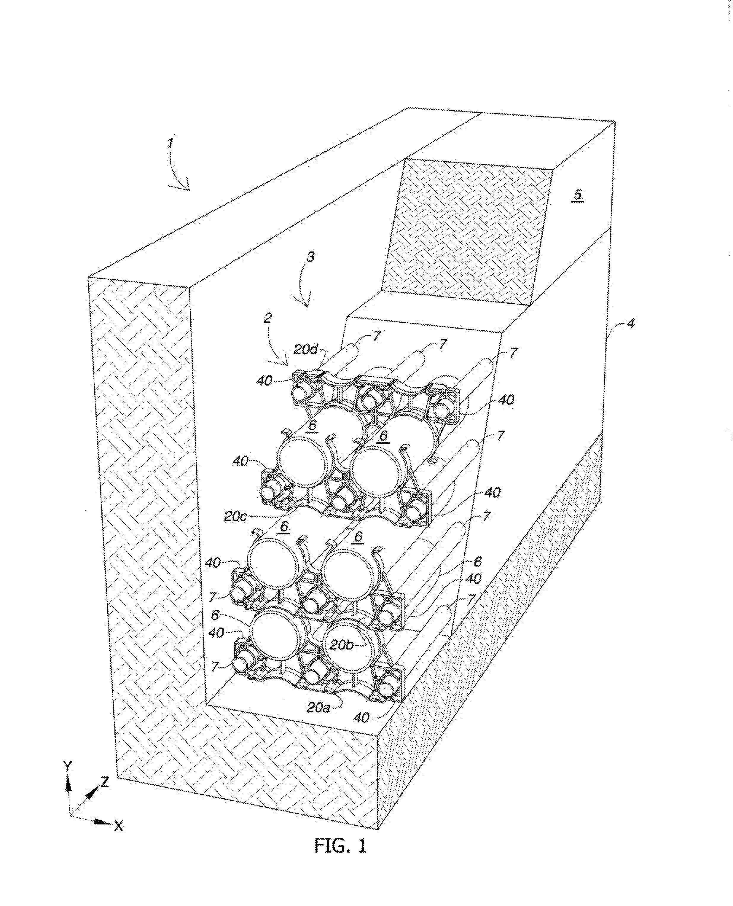 Conduit spacer for duct banks