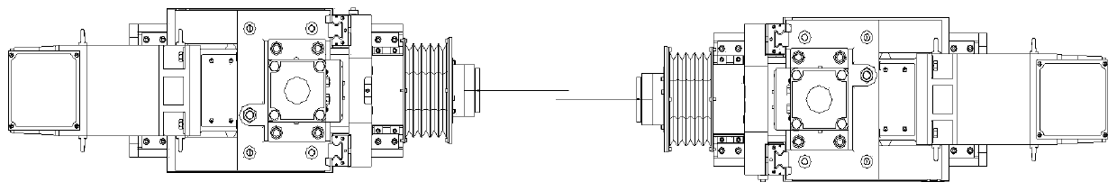 Double-head type efficient grinding mechanism for semiconductor crystal bar