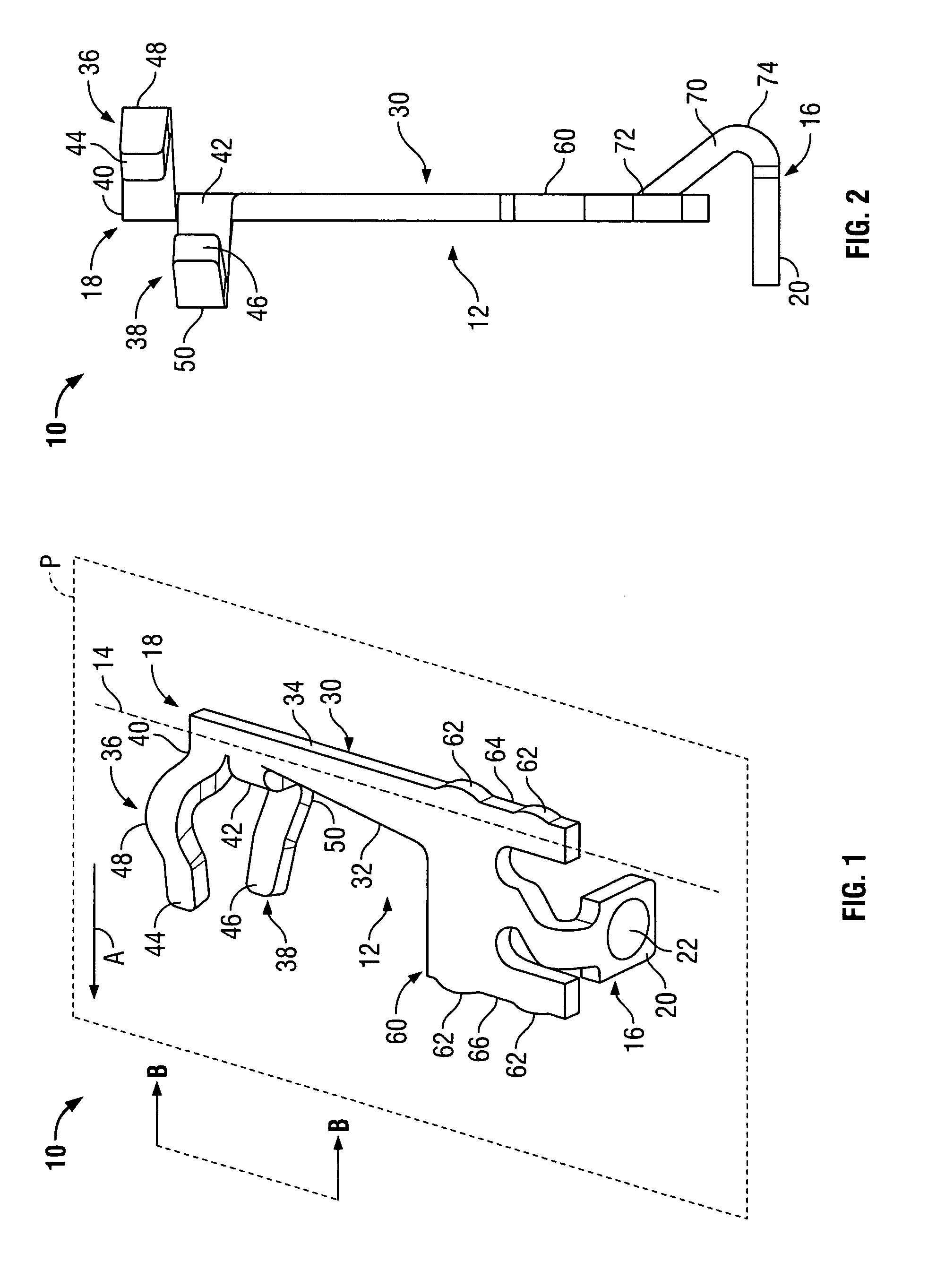 Zero insertion force dual beam surface mount contact