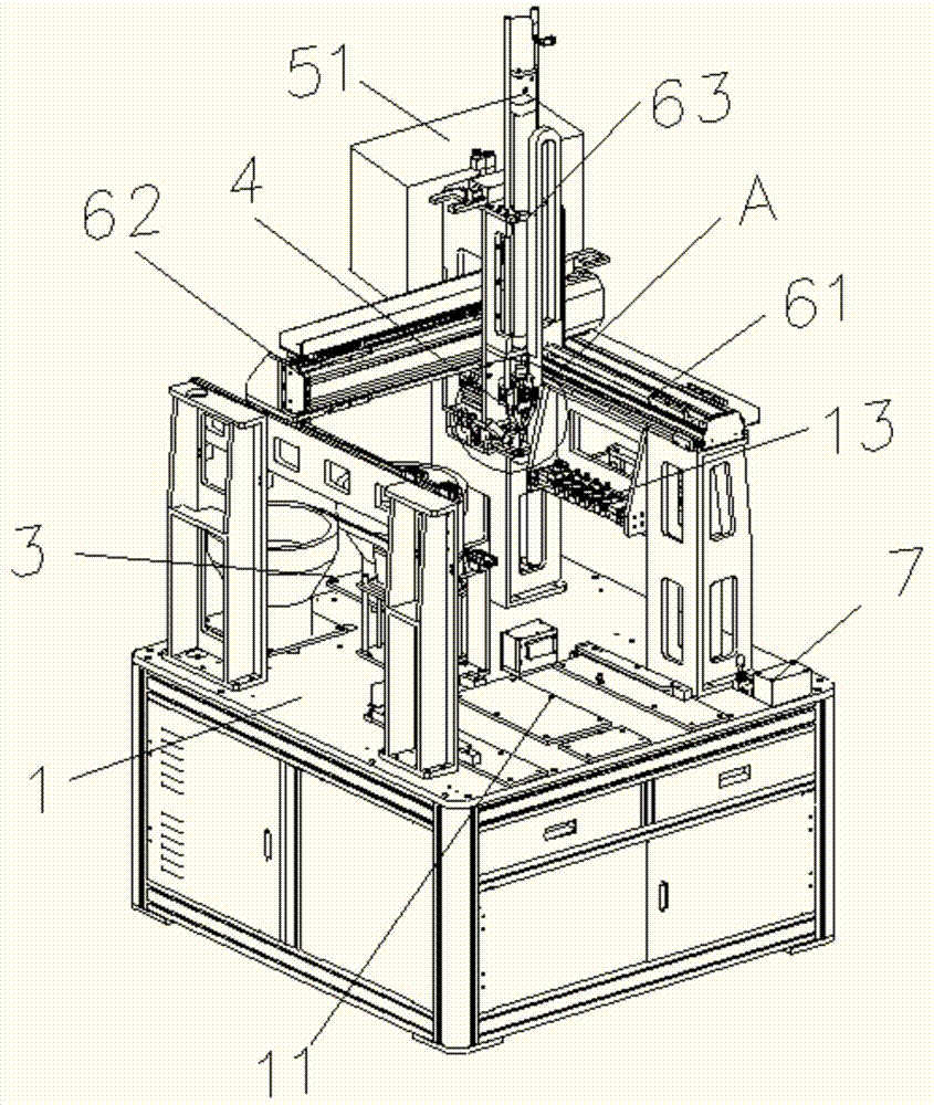 Automatic screw heat embedding machine