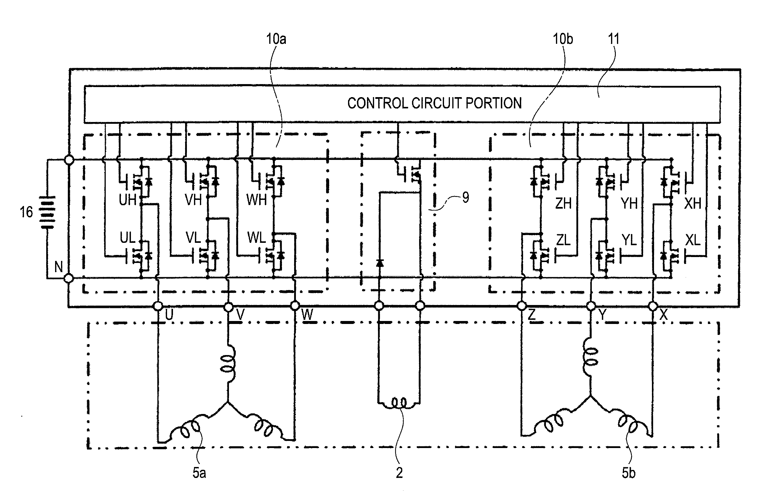 Generator motor for vehicle and control method for the same