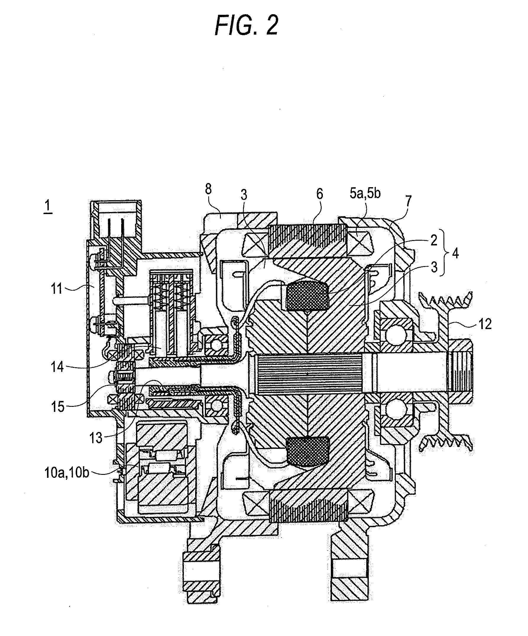 Generator motor for vehicle and control method for the same