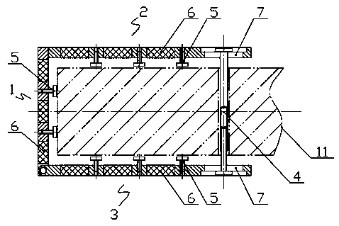 Topping type door and window fixing fitting