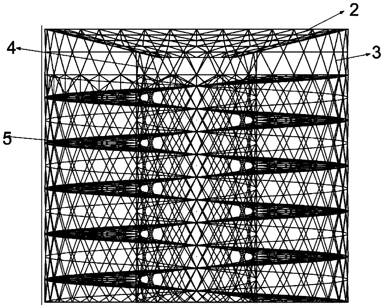 A spiral terraced fish-plant symbiosis construction method