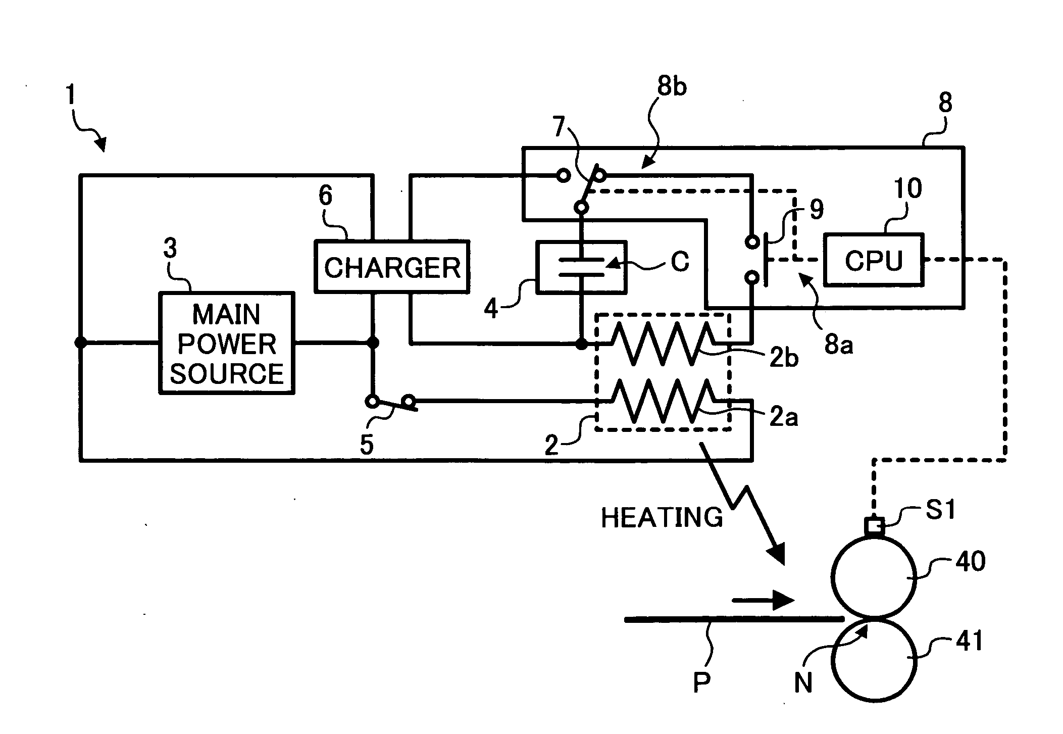 Heating device, fixing device using the heating device and image forming apparatus using the fixing device