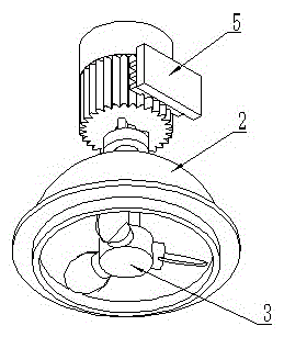 Abrasive flow polishing processing device with vane wheel