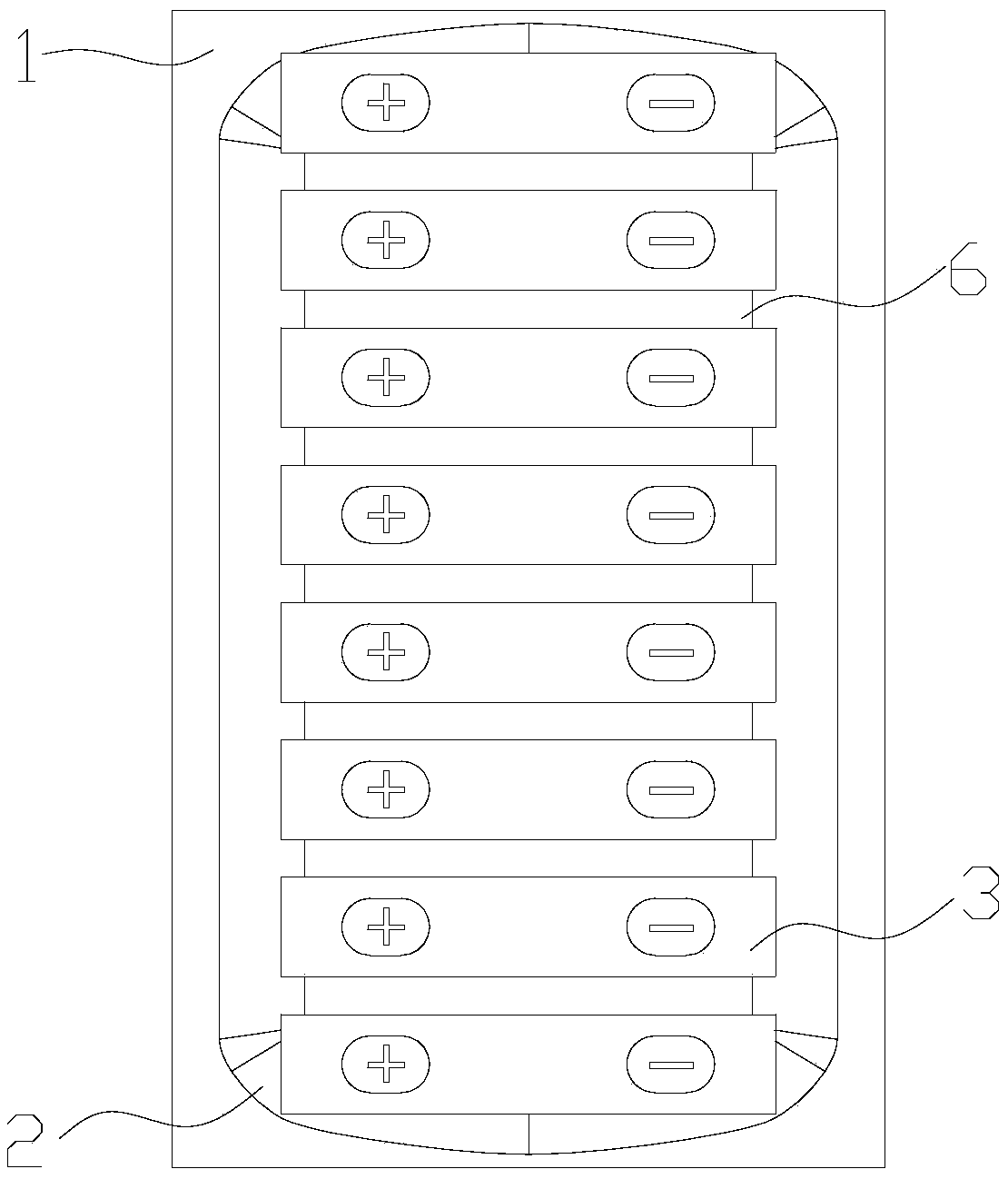 Battery core fixing structure for electric automobile and electric automobile