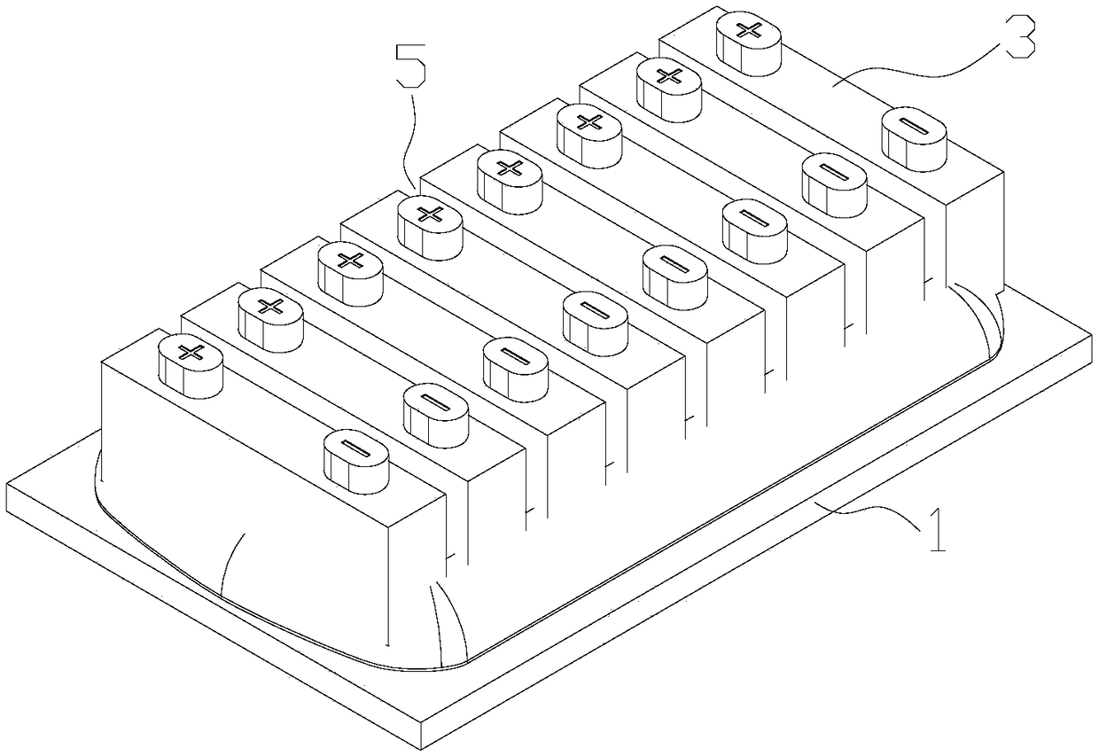 Battery core fixing structure for electric automobile and electric automobile