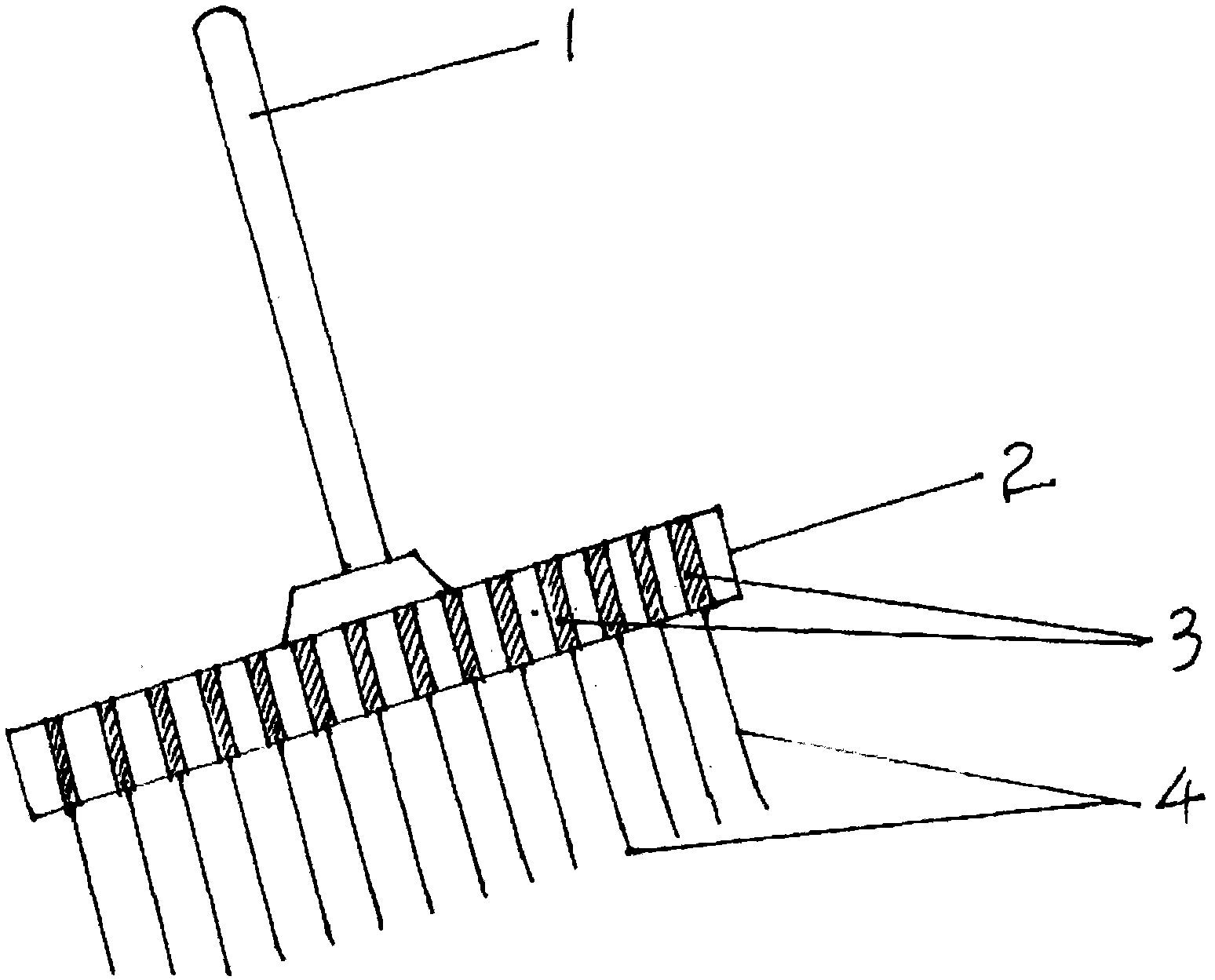 Marking knife for rice seedling