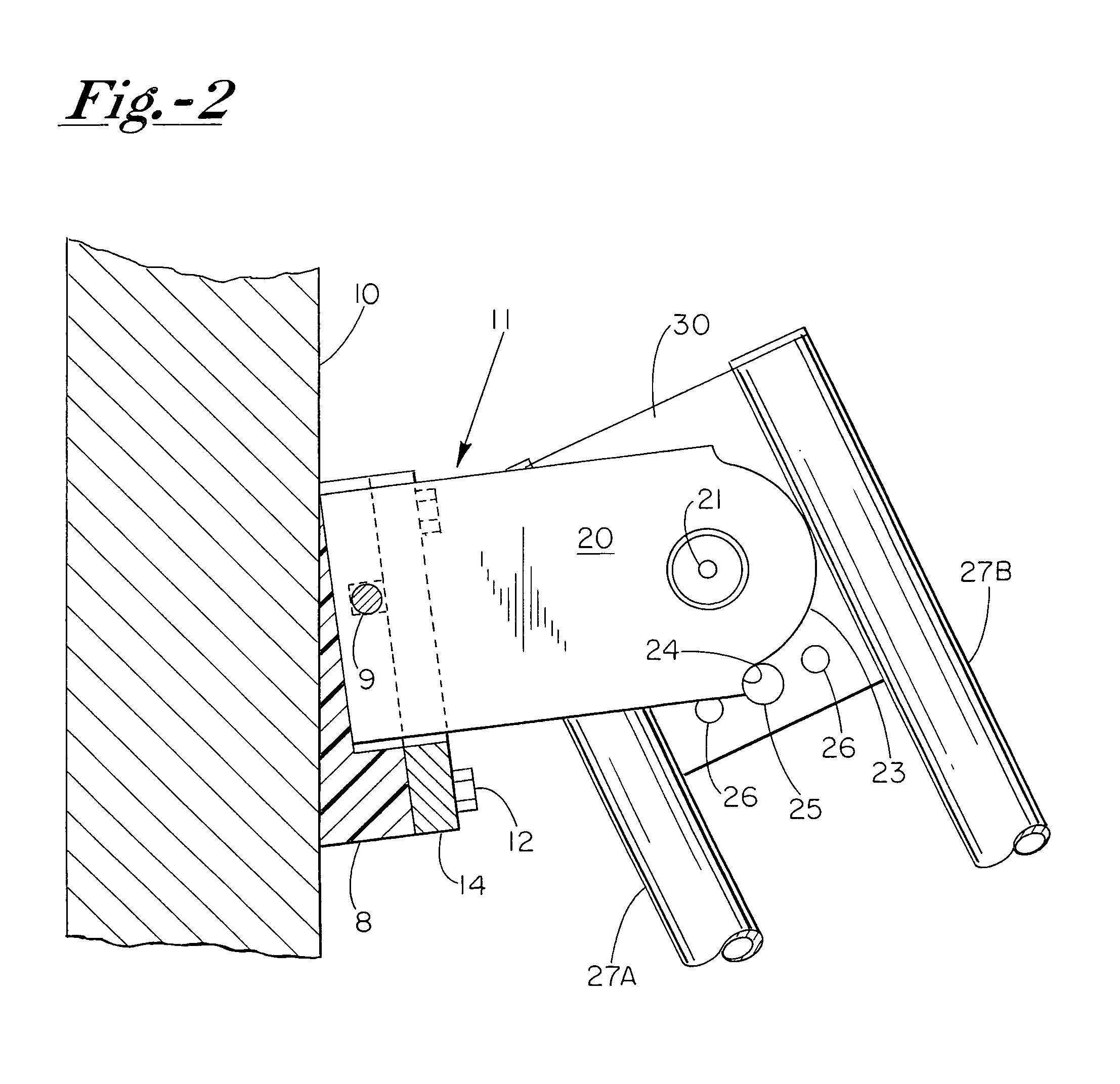 Boarding ladder mounting apparatus