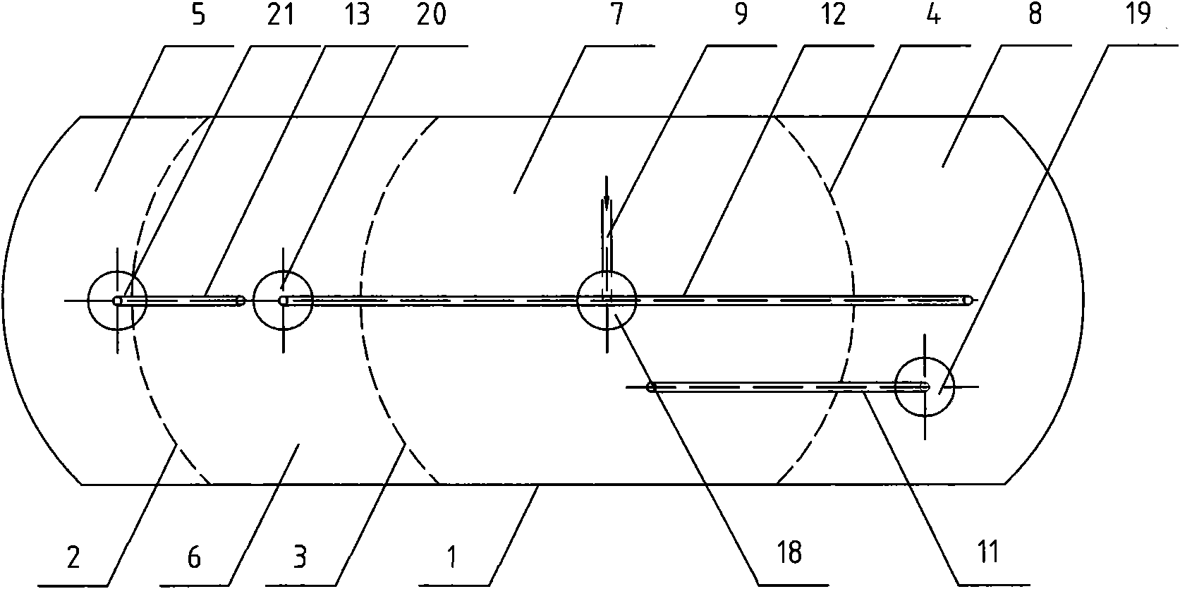 Anti-vibrating liquid storage tank for transportation vehicle