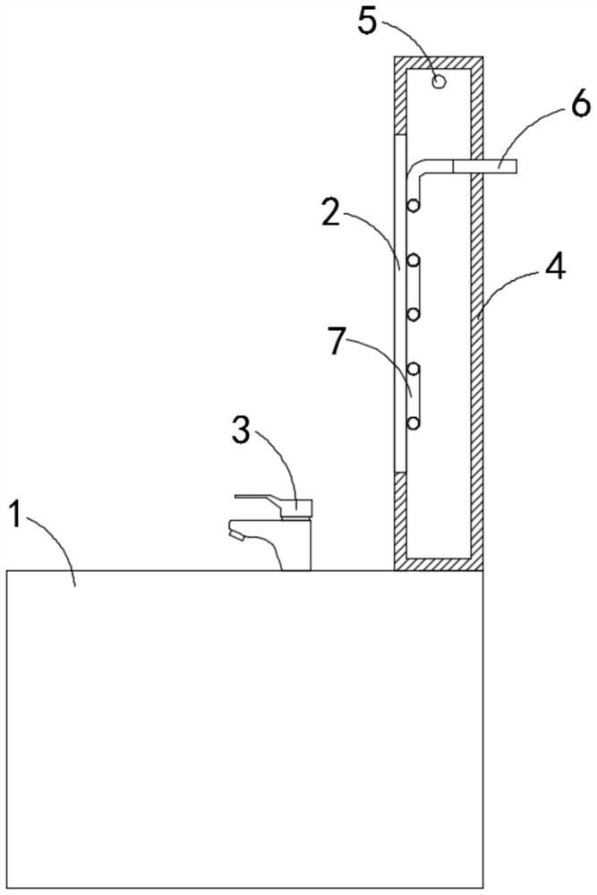 Anti-fogging dressing table for dressing