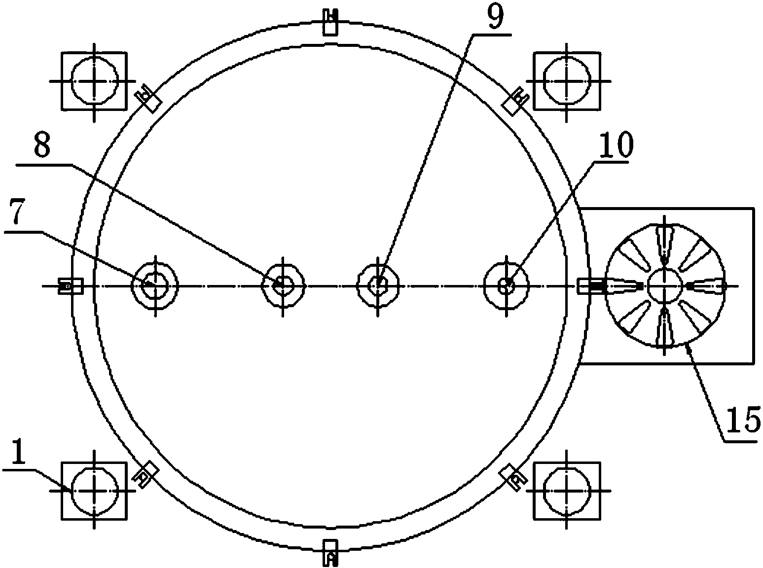 Full-automatic silver powder centrifugal filtering and washing device and silver powder washing method