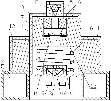 Lubricating oil pumping electromagnetic efficient energy-saving device