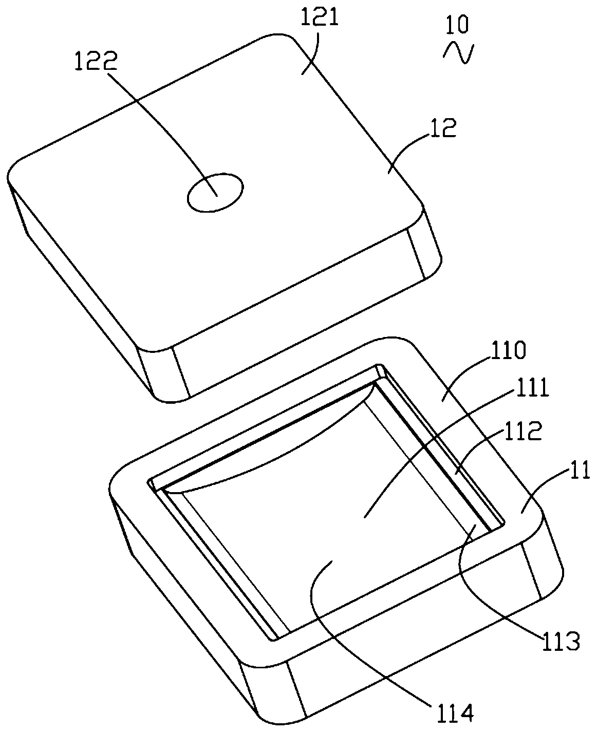 Glass ceramic rear cover forming method and die