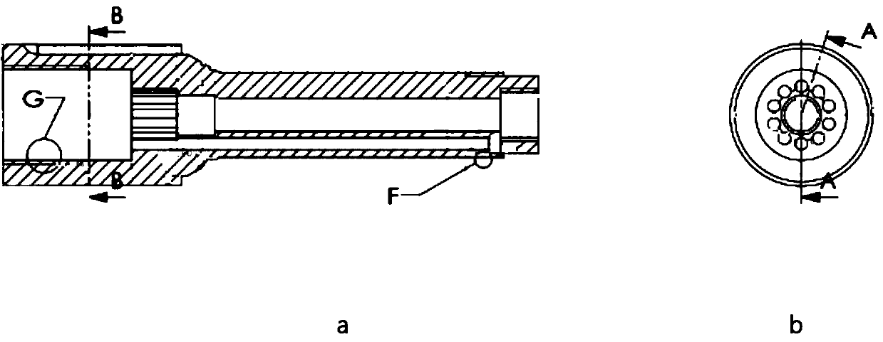 Exhaust powder valve-free type air distribution two-way pneumatic down hole hammer applied to deep hole complex stratum