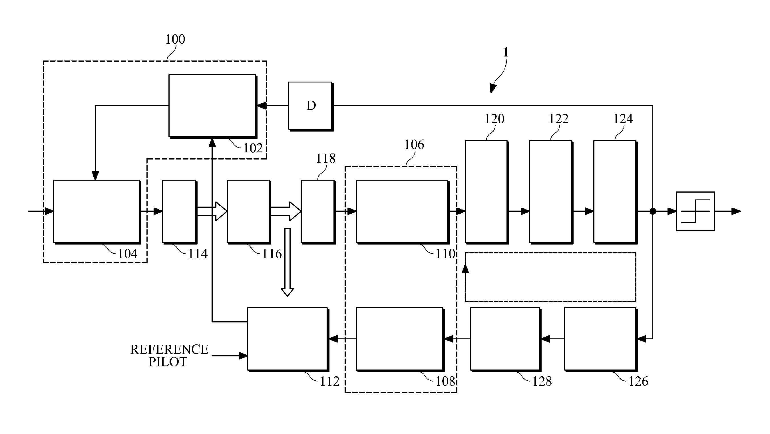 Apparatus for receiving signals in a communication system based on multicarrier transmission and method for interference cancellation