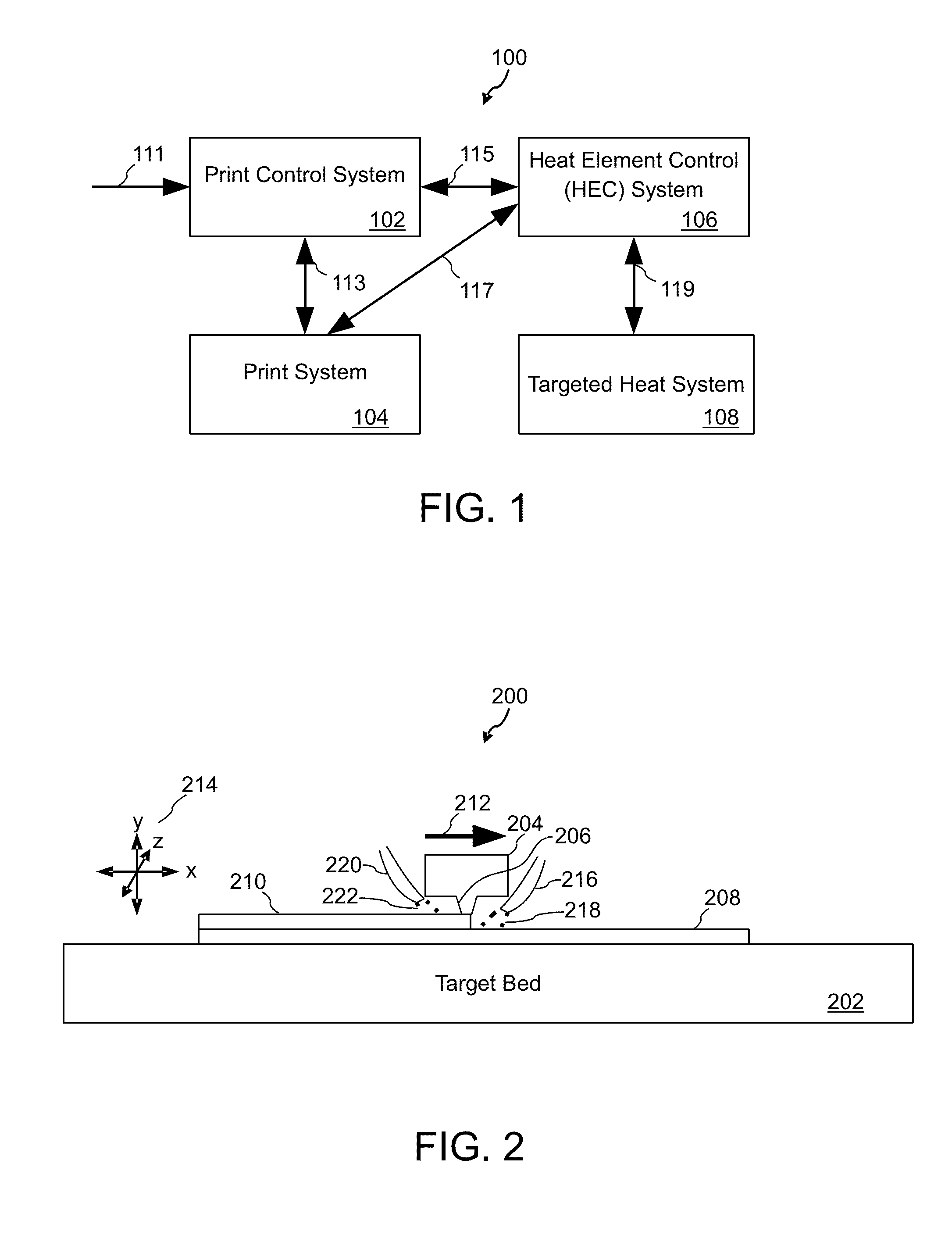 Targeted cooling in a 3D printing system