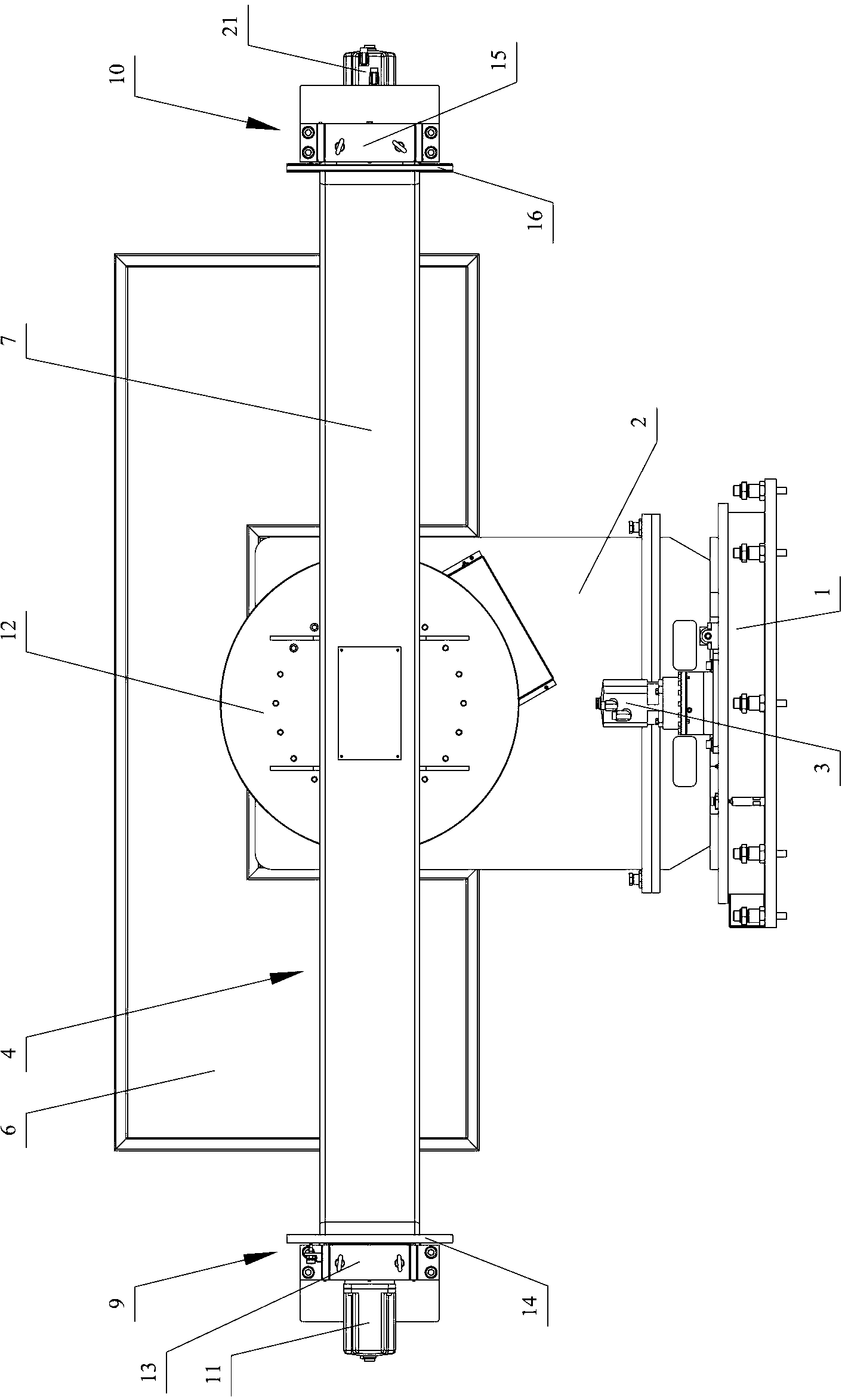 Precision five-axis double-station position changing machine