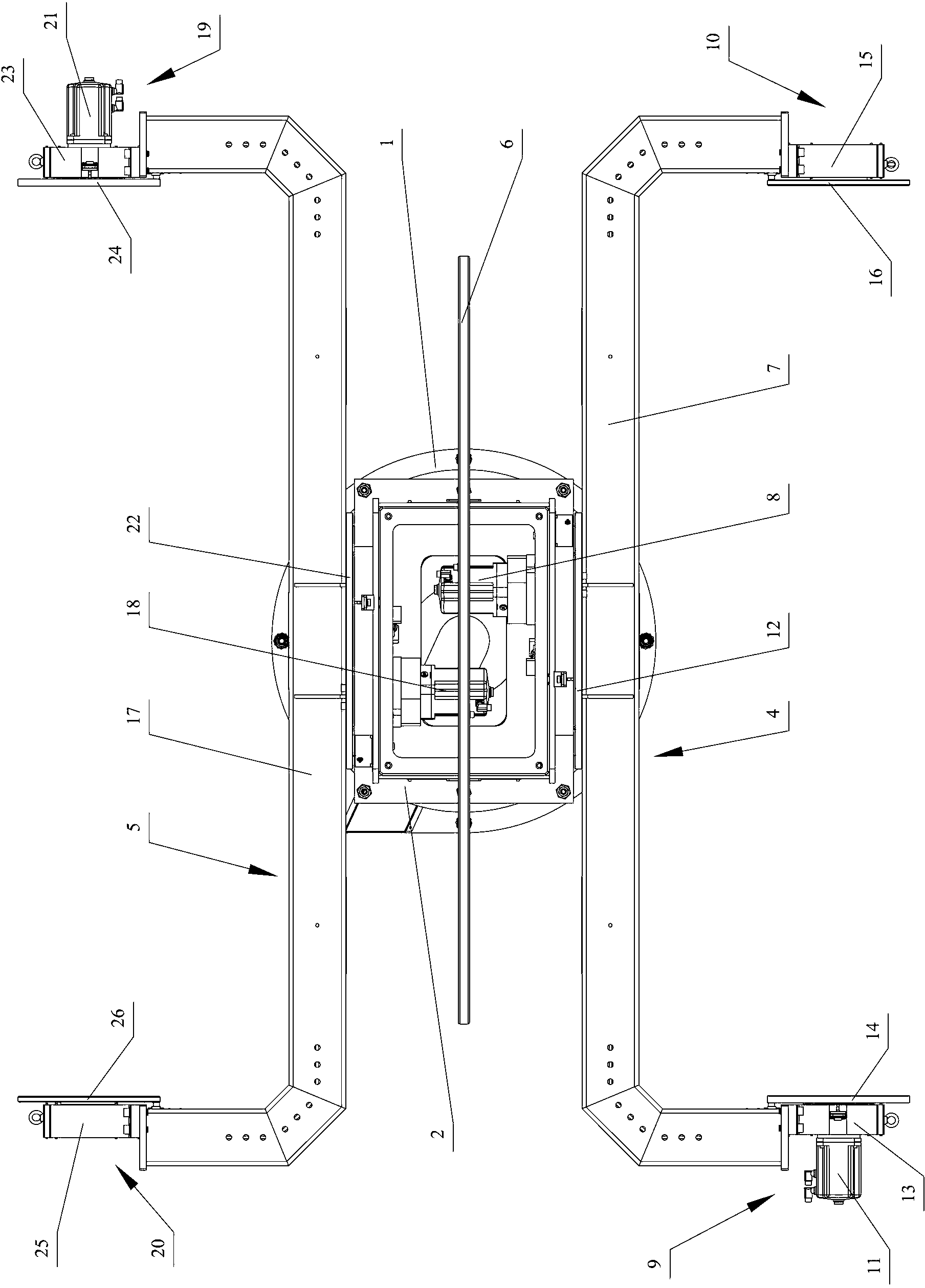 Precision five-axis double-station position changing machine