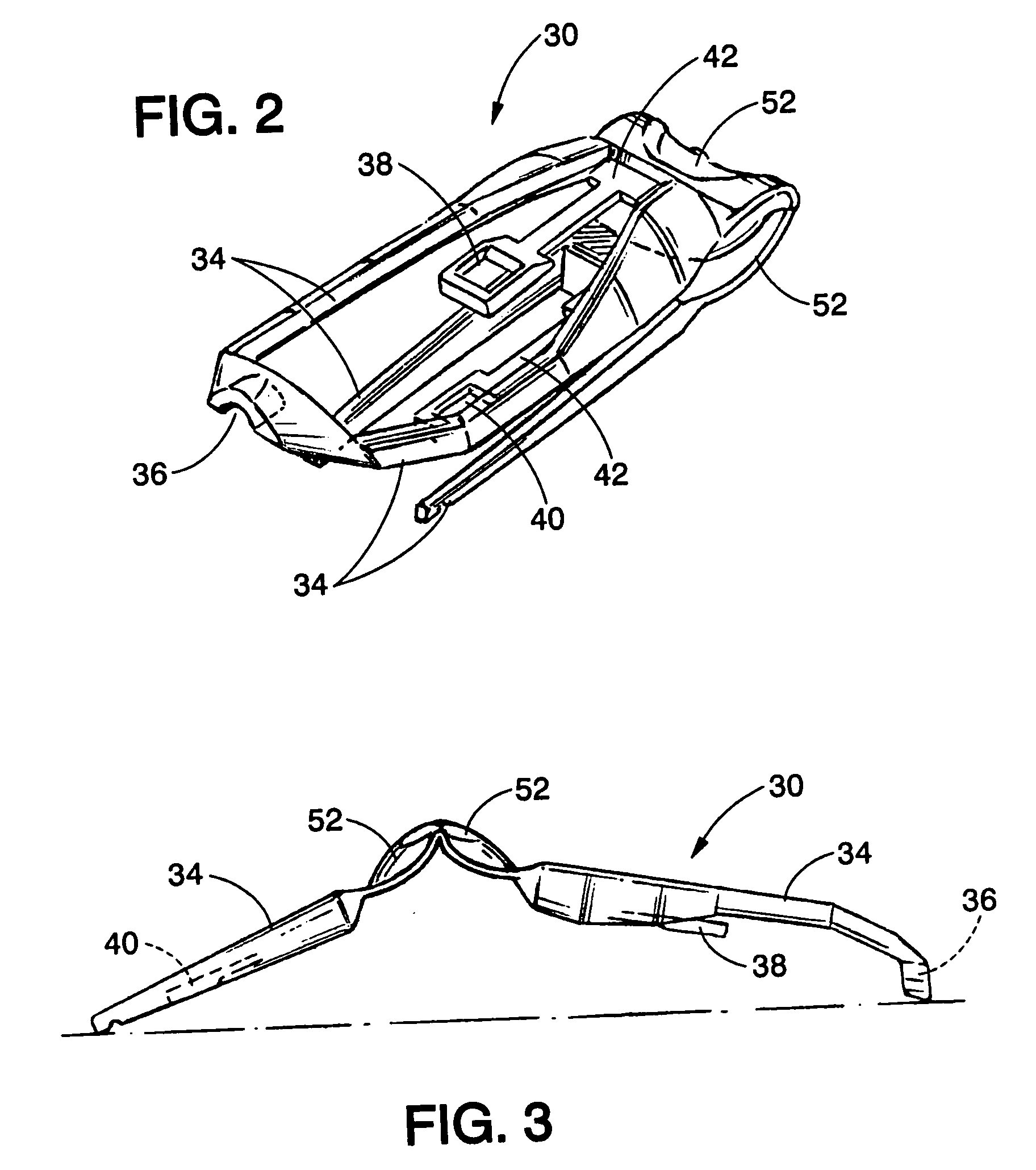 Bi-stable medical sensor and technique for using the same