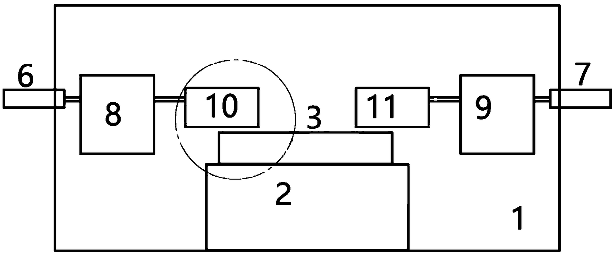 A low temperature microwave filtering system based on electromagnetic coupling in adiabatic space