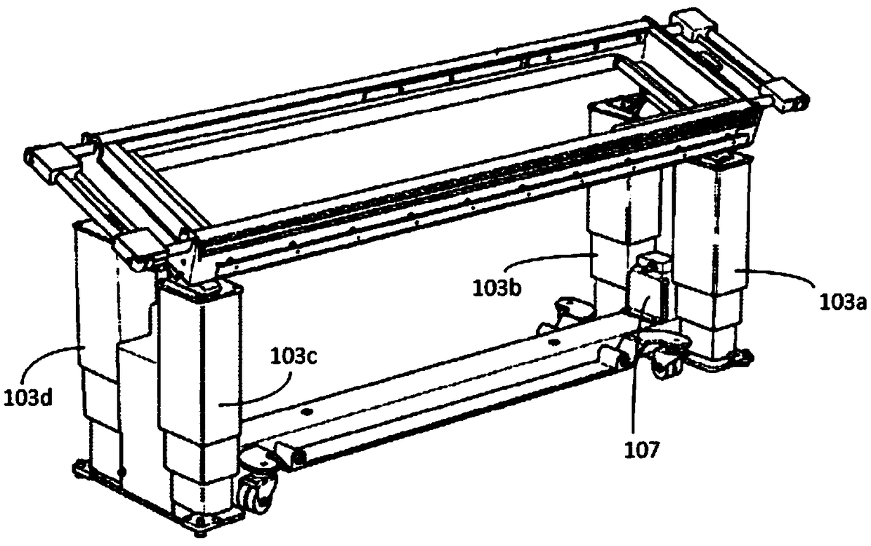 Furniture machining table bed